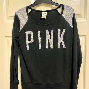 VS Pink Sequin Long sleeve shirt!
